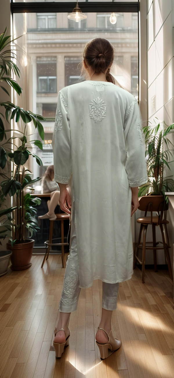 white long kurti